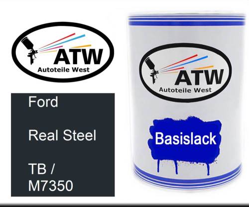 Ford, Real Steel, TB / M7350: 500ml Lackdose, von ATW Autoteile West.
